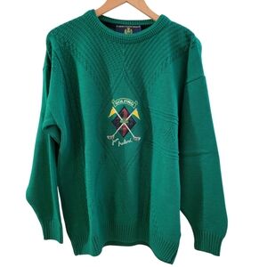 Blarney Castle Designs Green Golfing Sweater‎ Mens Large